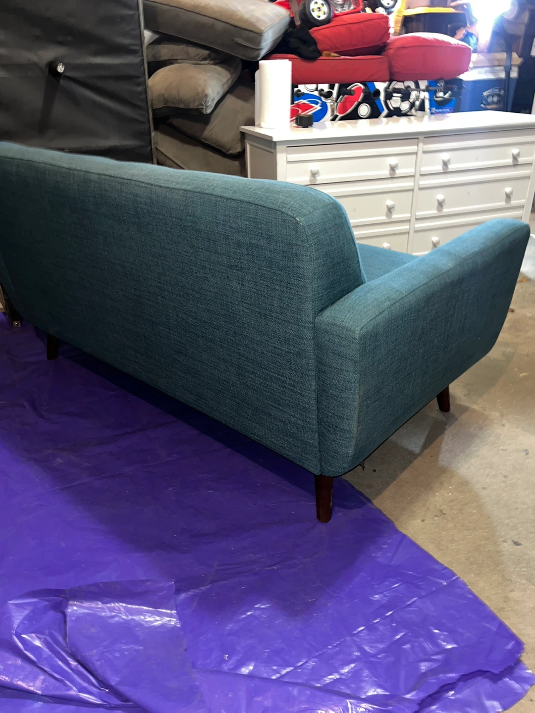 Nice Mid-Century Modern Teal Loveseat ! 🛋️ 🙌 - photo 5