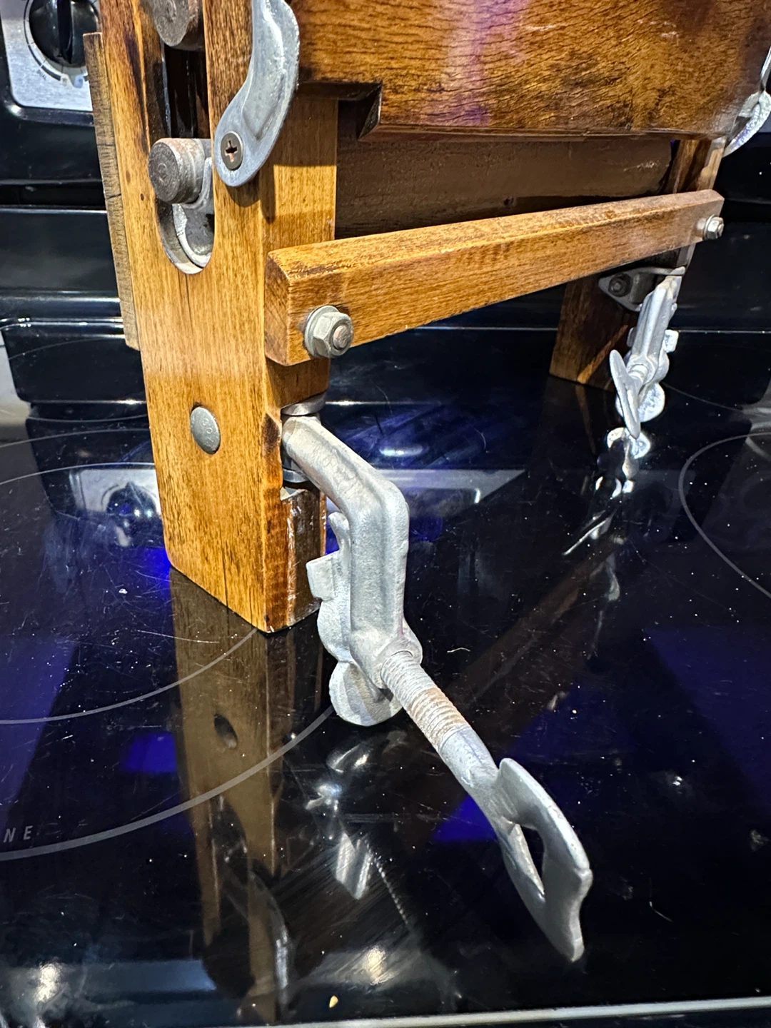 Vintage Antique Wooden Clothes Wringer - Rustic Laundry Decor - photo 5