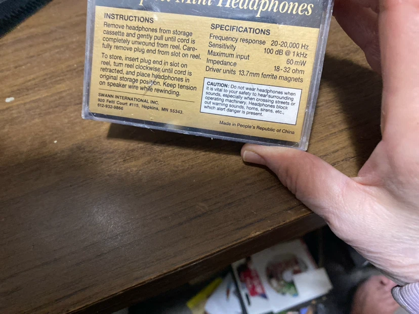 Swann International Compact Mini Headphones - photo 3