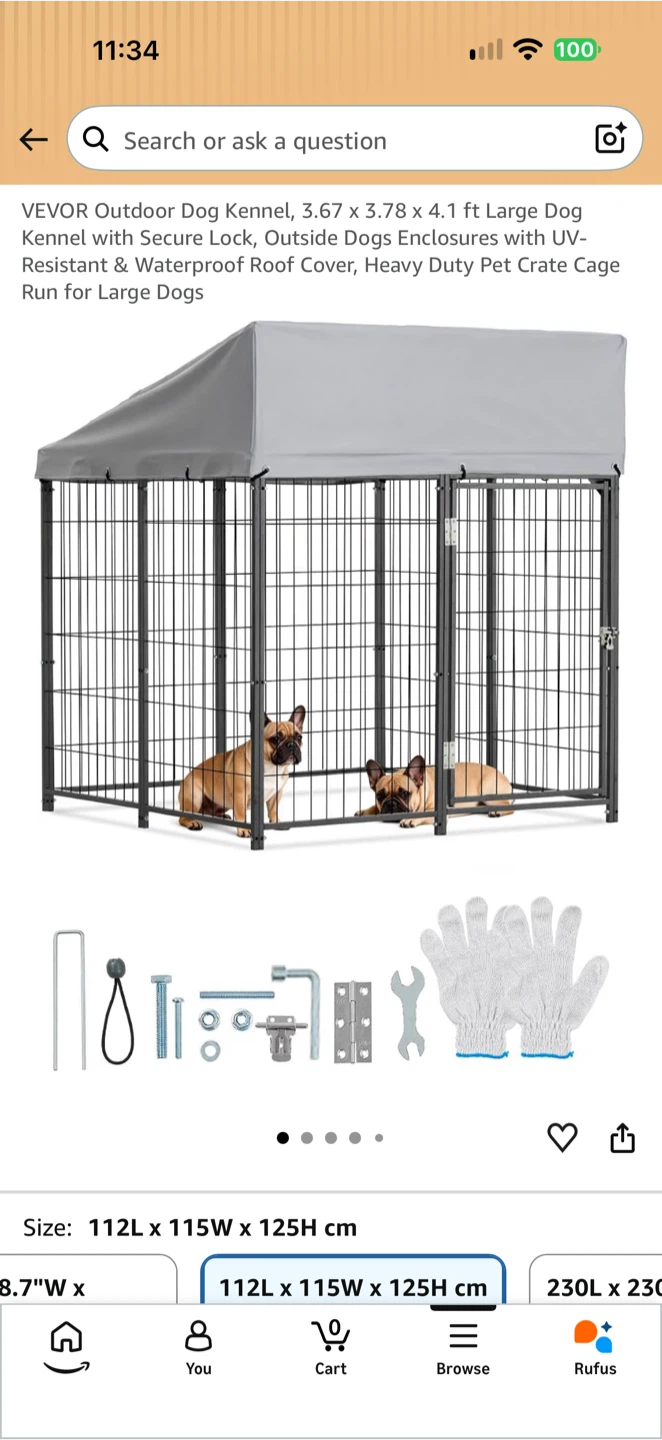 Outdoor/indoor Dog Kennel