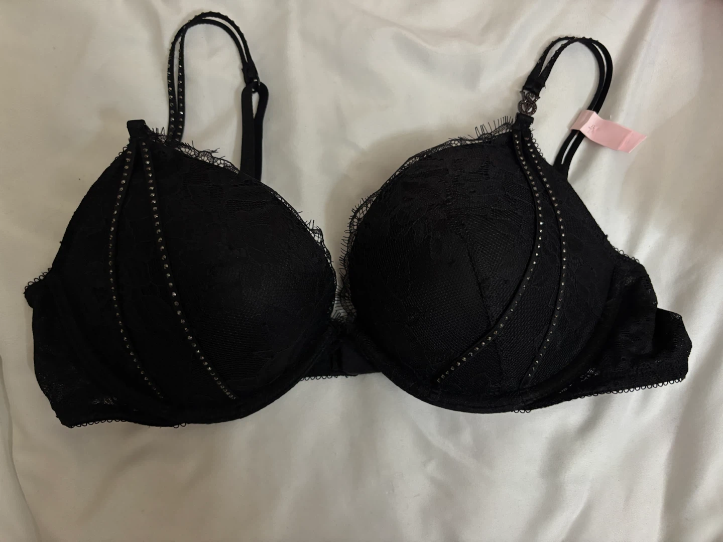 Victoria's Secret Black Lace Push-Up Bra 36B