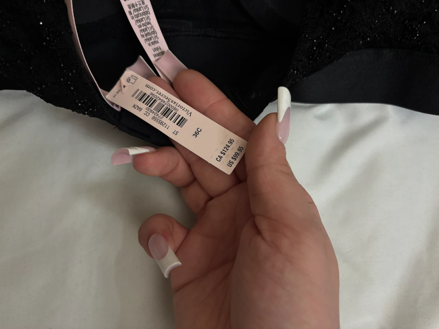 New Victoria's Secret Black Lace Bra 36C - photo 3