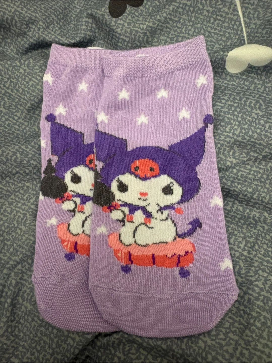 Sanrio Kuromi Purple Star Socks