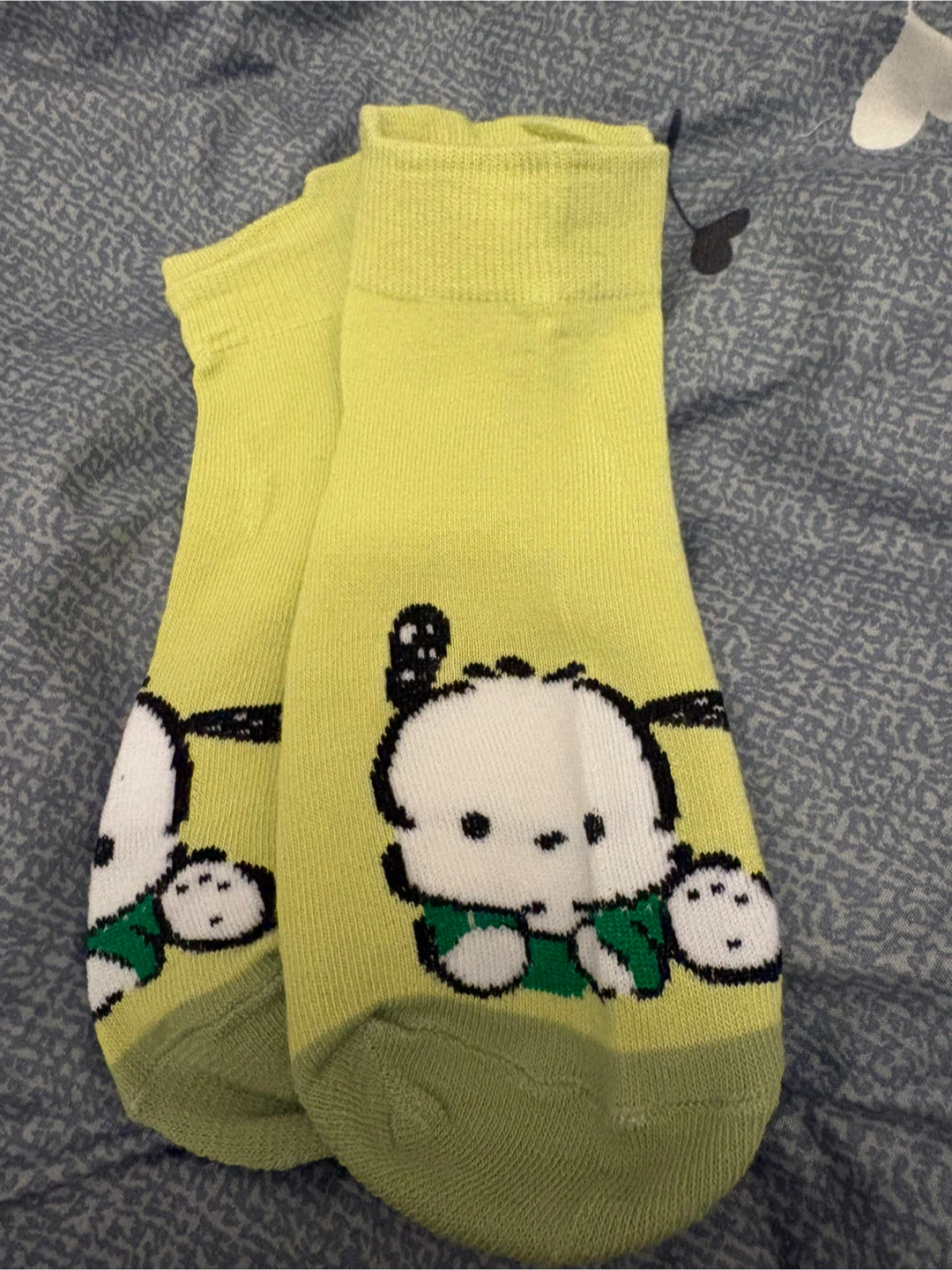 Sanrio Pochacco Ankle Socks Lime Green
