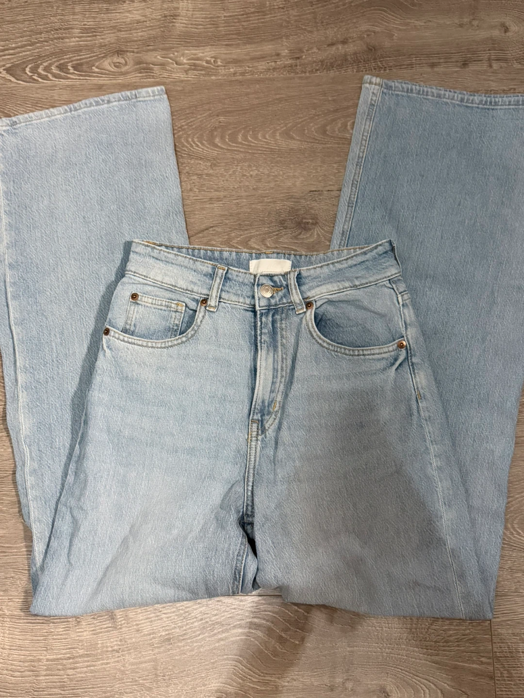 H&M Light Wash Wide Leg Jeans