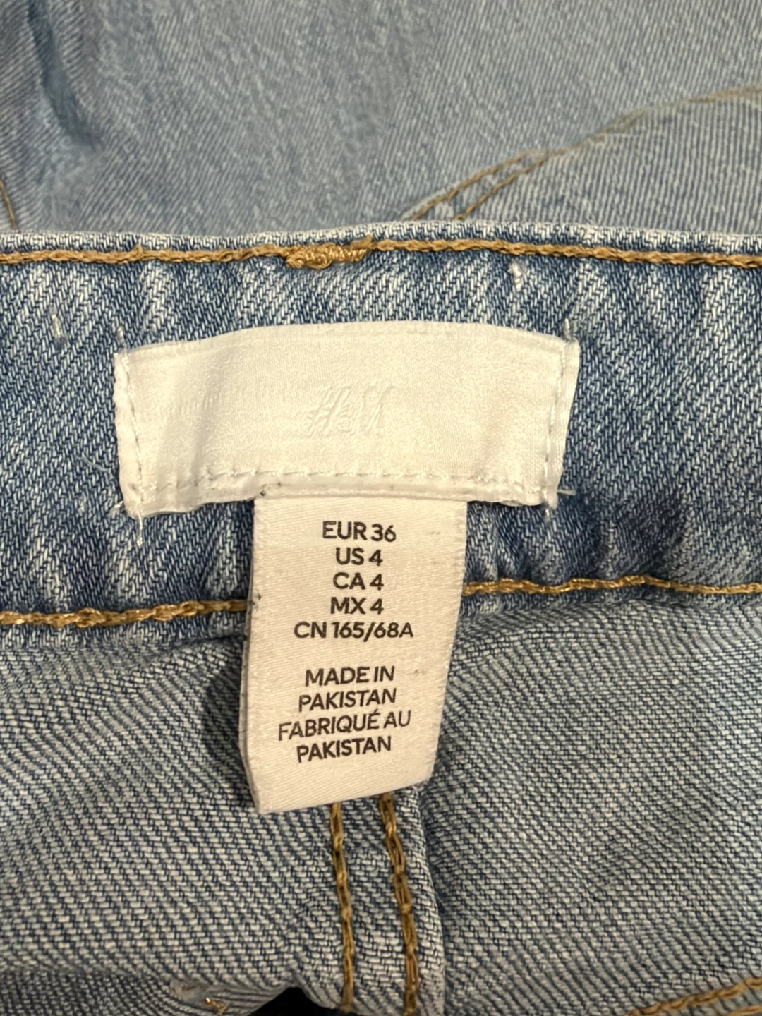 H&M Light Wash Wide Leg Jeans - photo 4