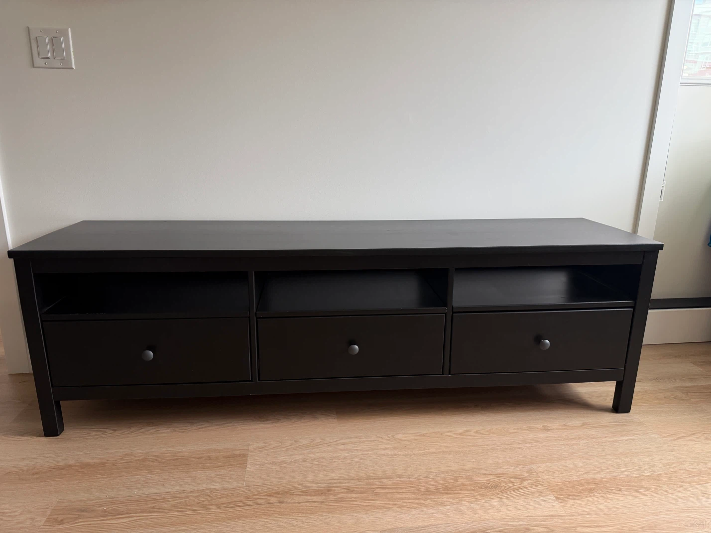 IKEA HEMNES Black-Brown TV Bench