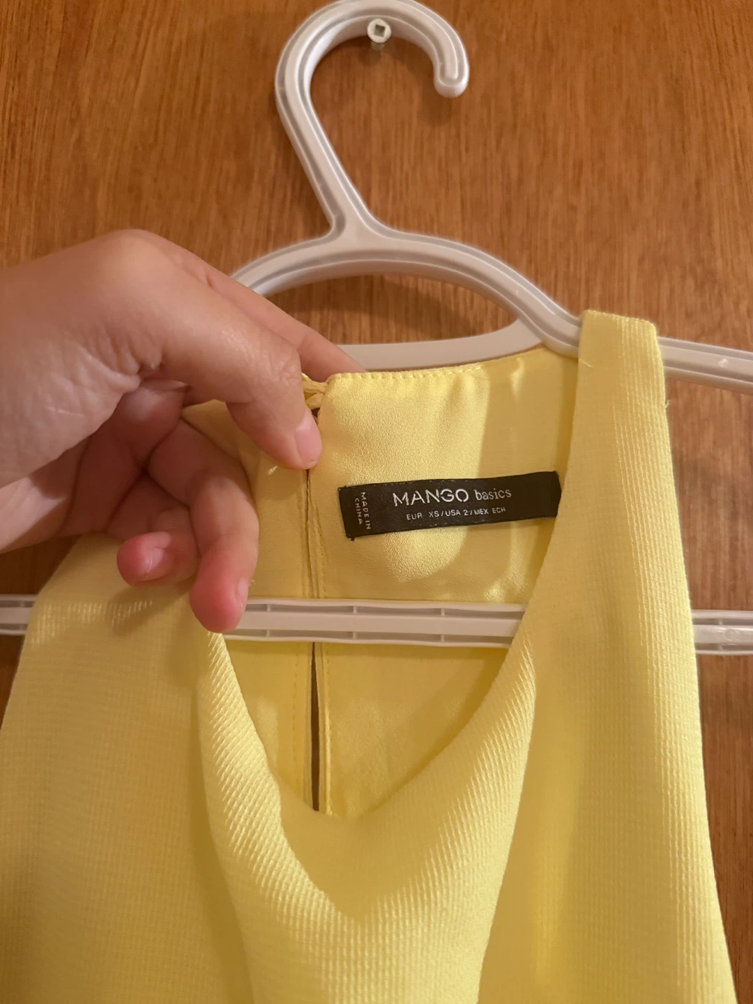 Mango Basics Light Yellow Sleeveless Dress Size XS - photo 2