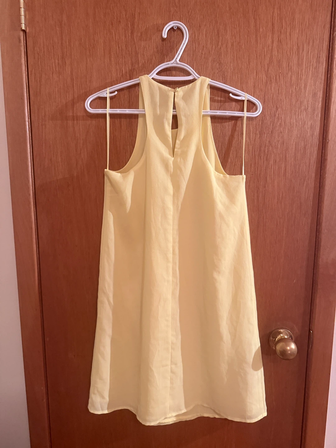 Mango Basics Light Yellow Sleeveless Dress Size XS - photo 3