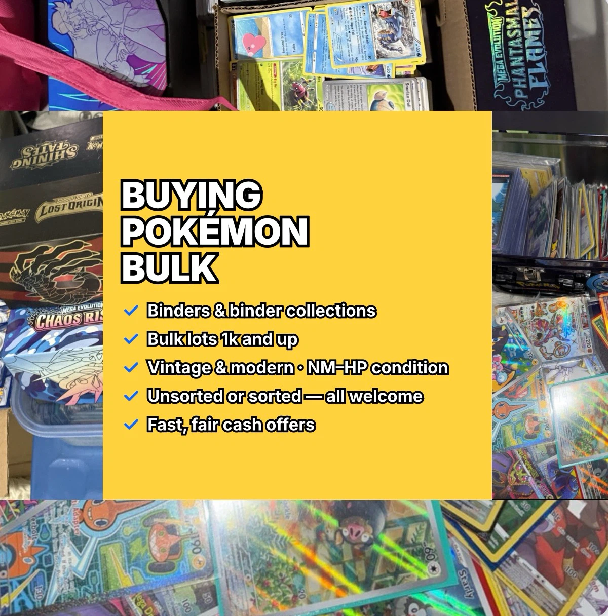 BUYING POKEMON BULK LOTS