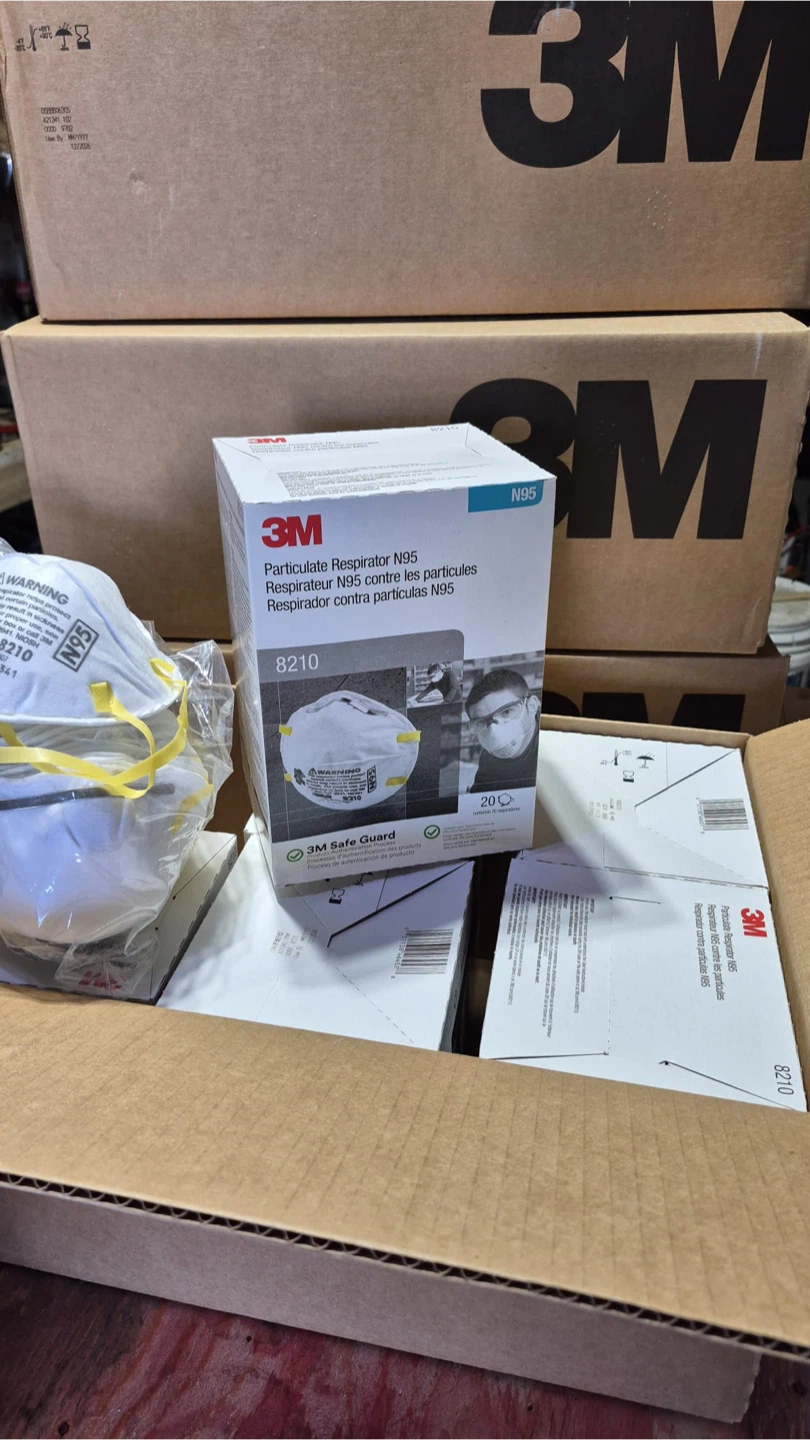 3M 8210 N95 Particulate Respirator Masks