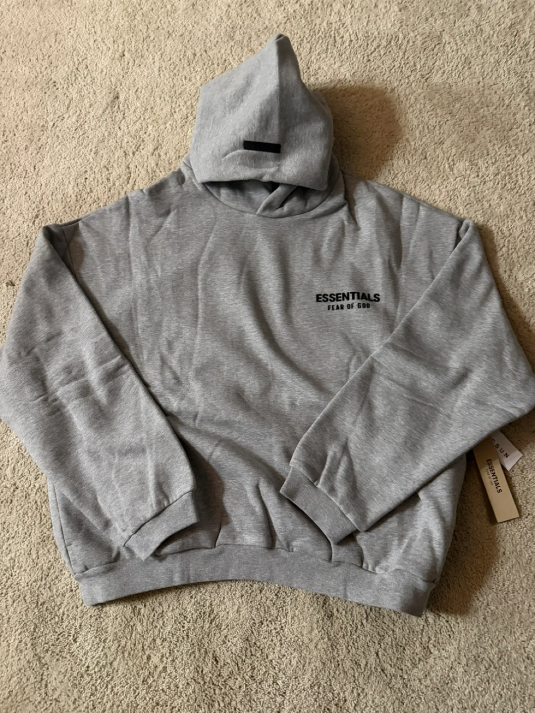 ESSENTIALS Fear of God Hoodie - Grey - Small - photo 4