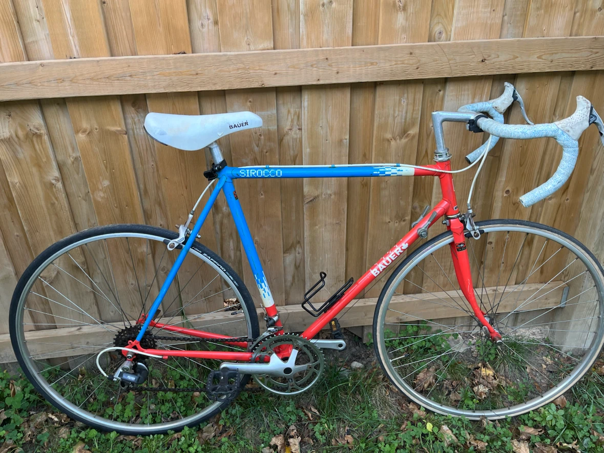 Bauer Sirocco Vintage Antique Red Blue Road Bicycle - photo 3