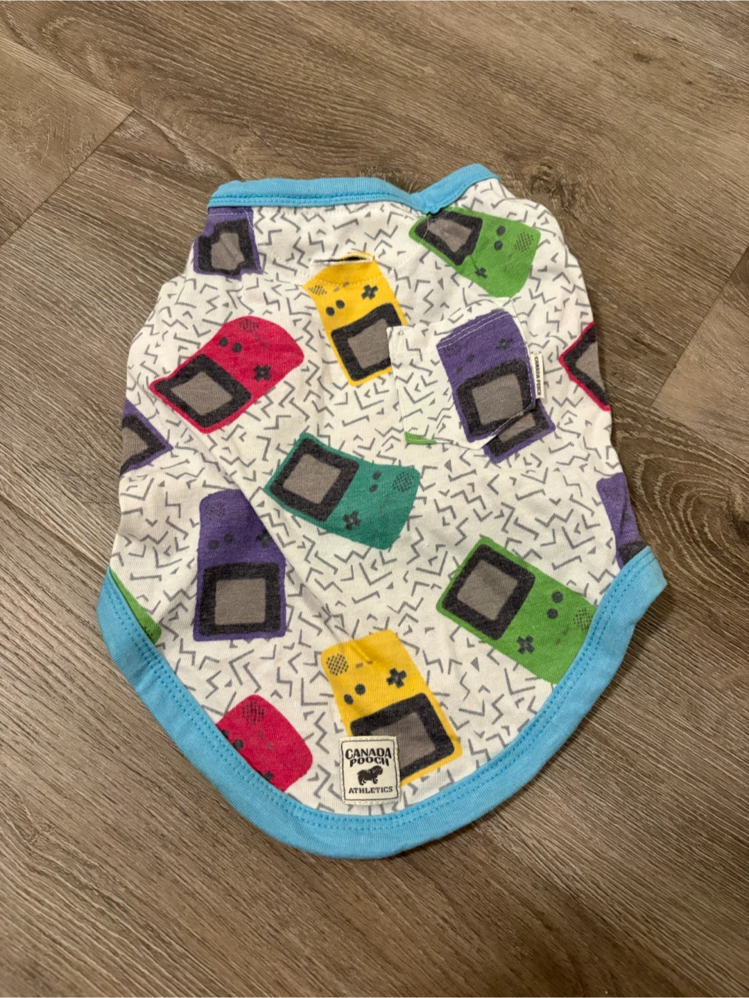 Canada Pooch Gaming Pattern Dog Shirt  (Under 4kg)