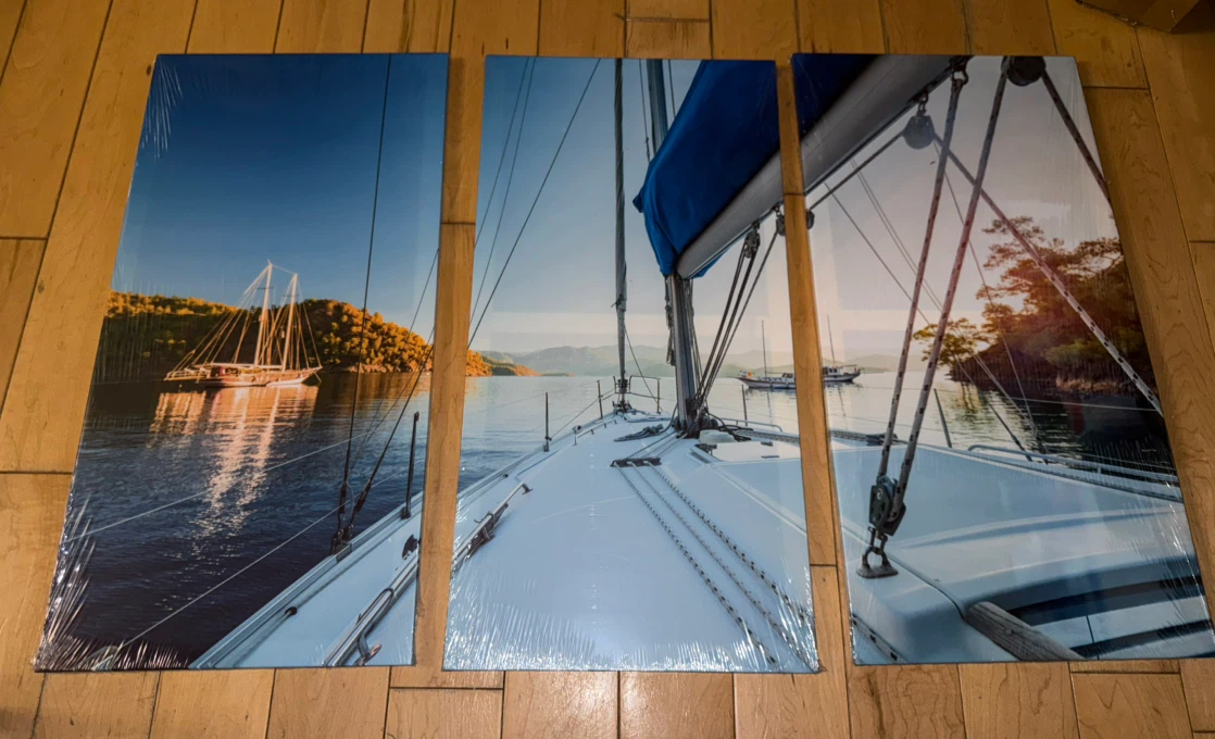 3-Piece Sailboat Wall Art Set