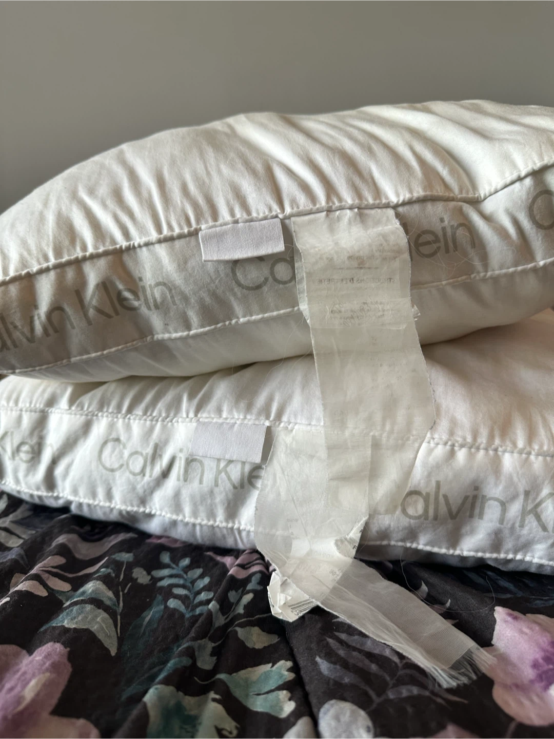 2 Calvin Klein White Pillows