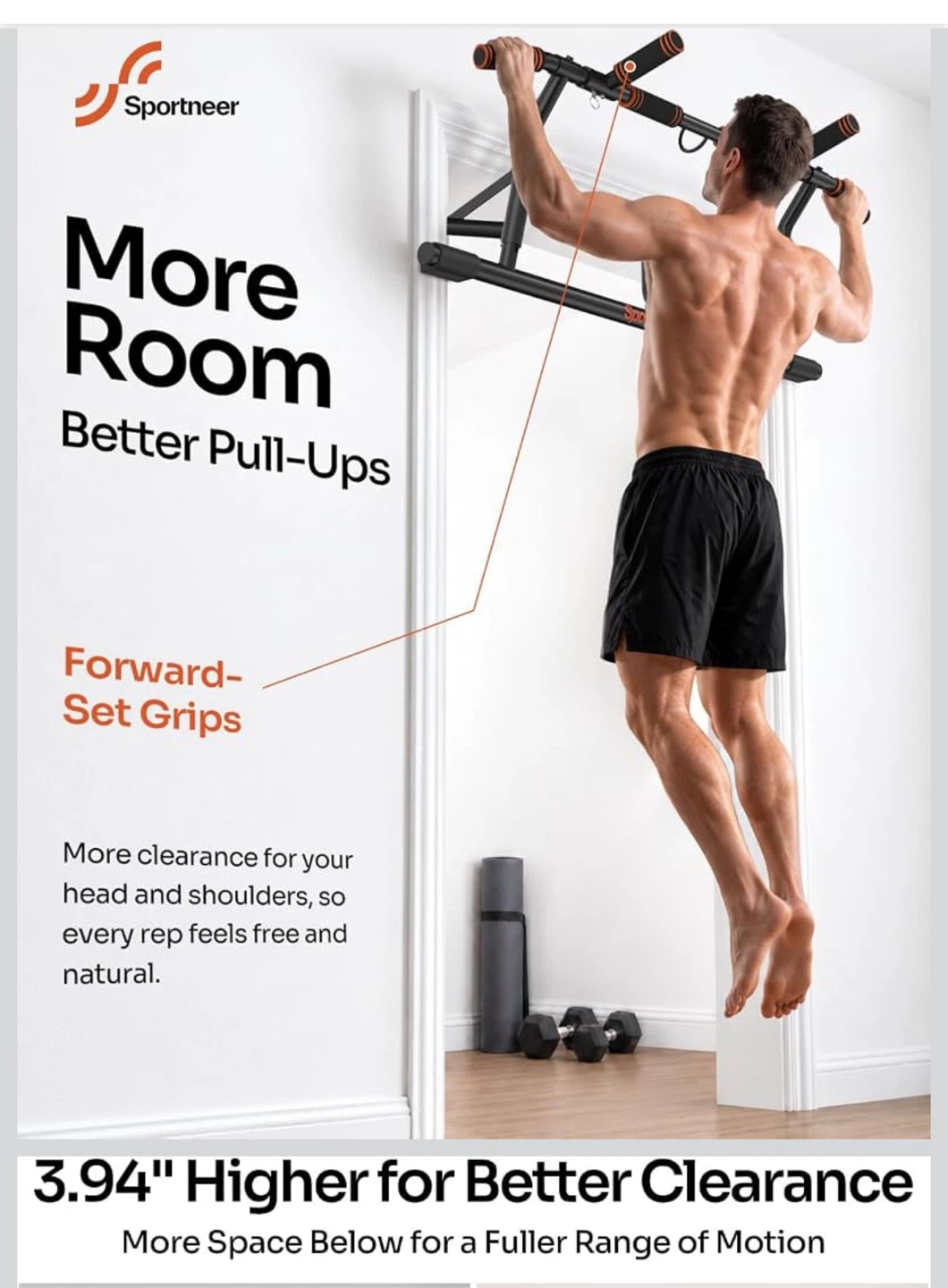 Sportneer Foldable Pull Up Bar - photo 3