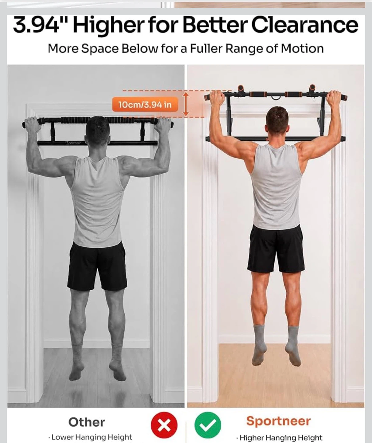 Sportneer Foldable Pull Up Bar - photo 4