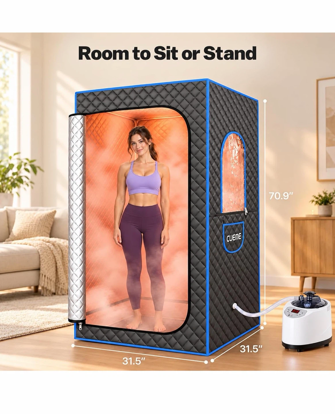 CUEME Portable Home Steam Sauna - photo 3