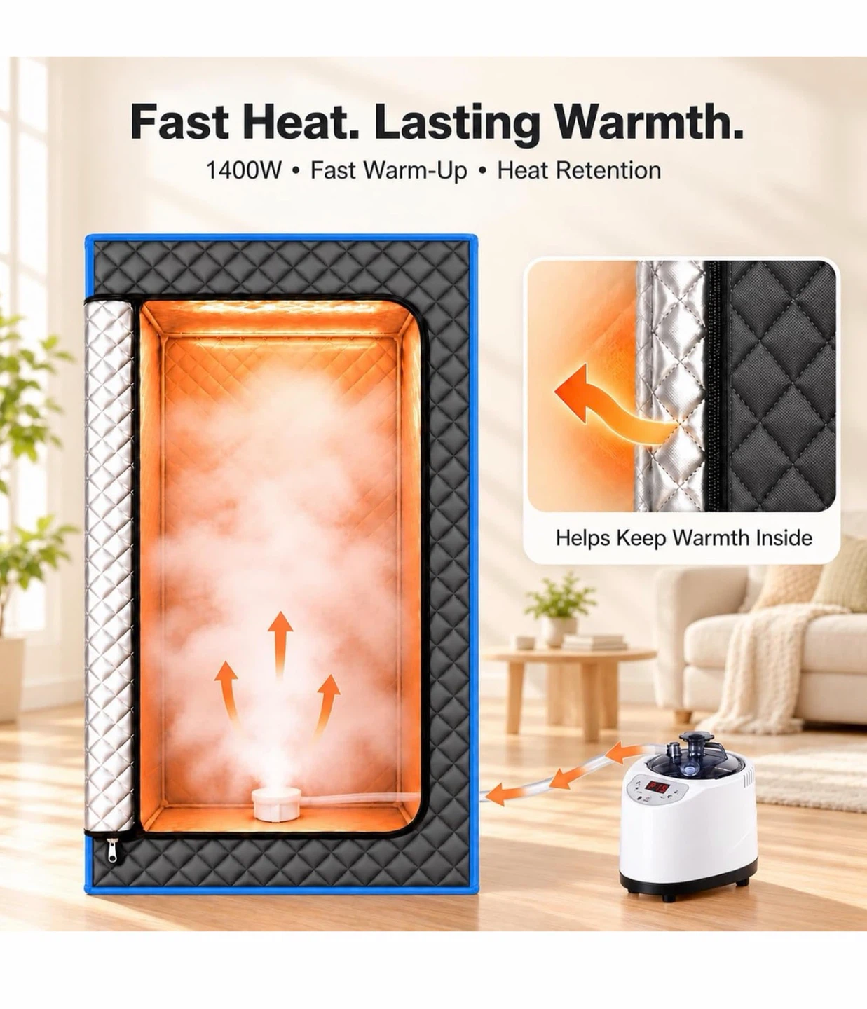 CUEME Portable Home Steam Sauna - photo 4