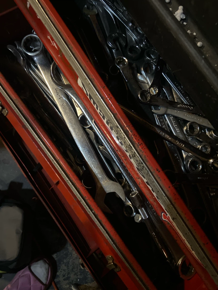 hundreds of wrenches all sizes