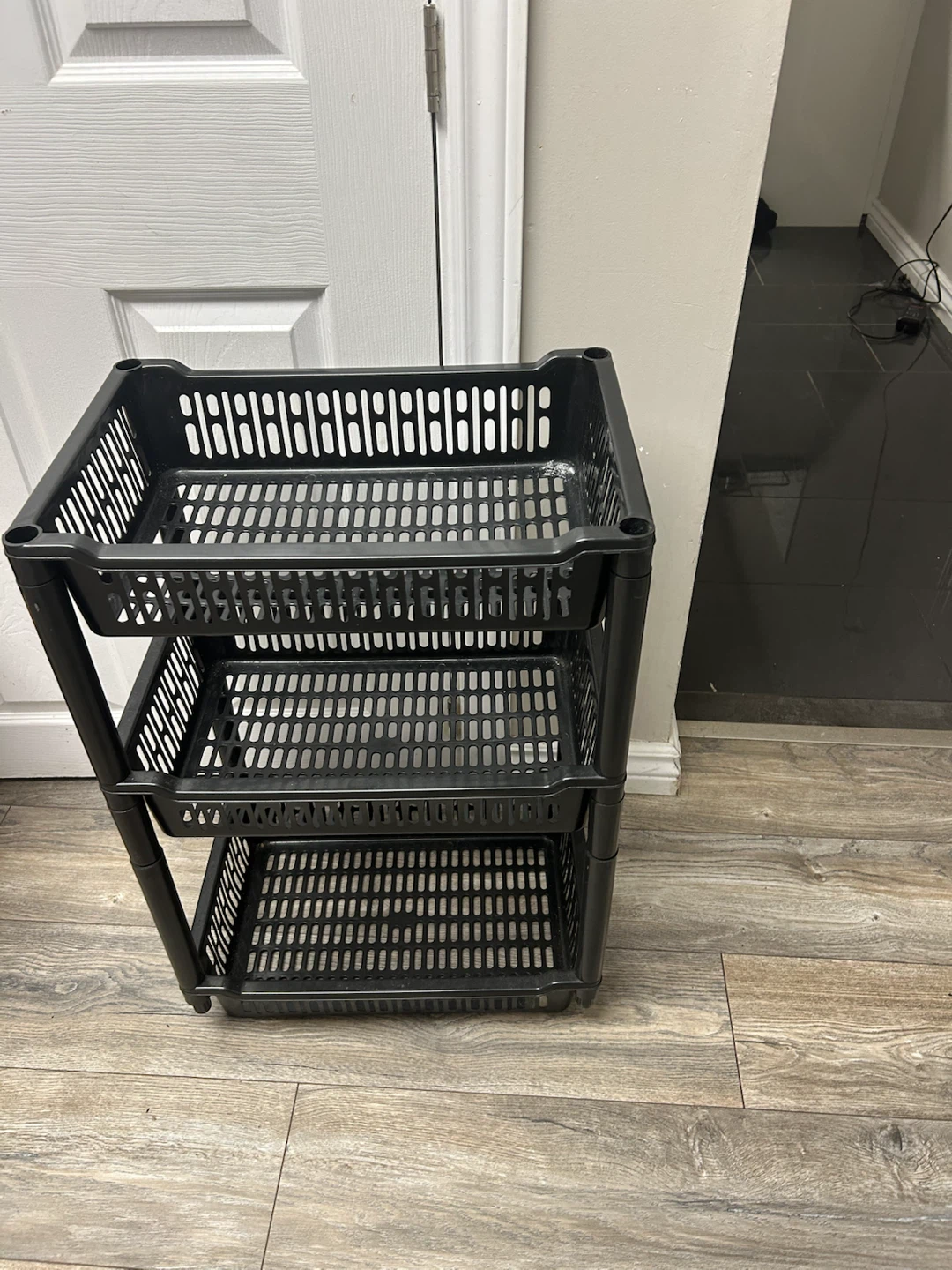 3-Tier Plastic Storage Rack
