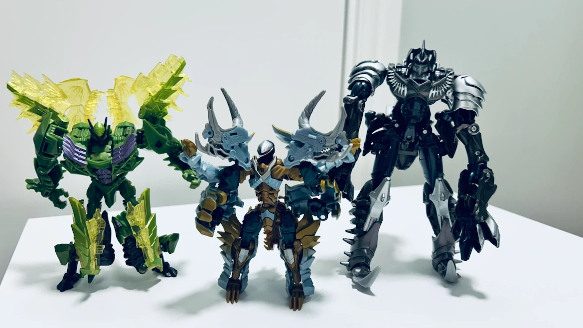 Hasbro Transformers Robot & Dinosaur Action Figures – Lot of 3