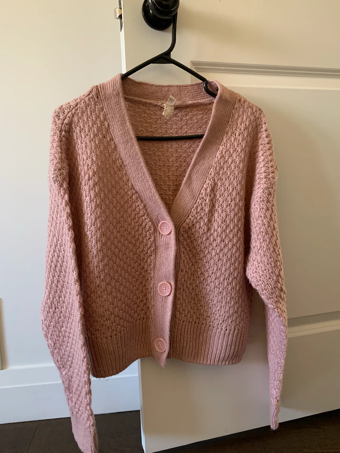 H&M Divided Pink Knit Cardigan