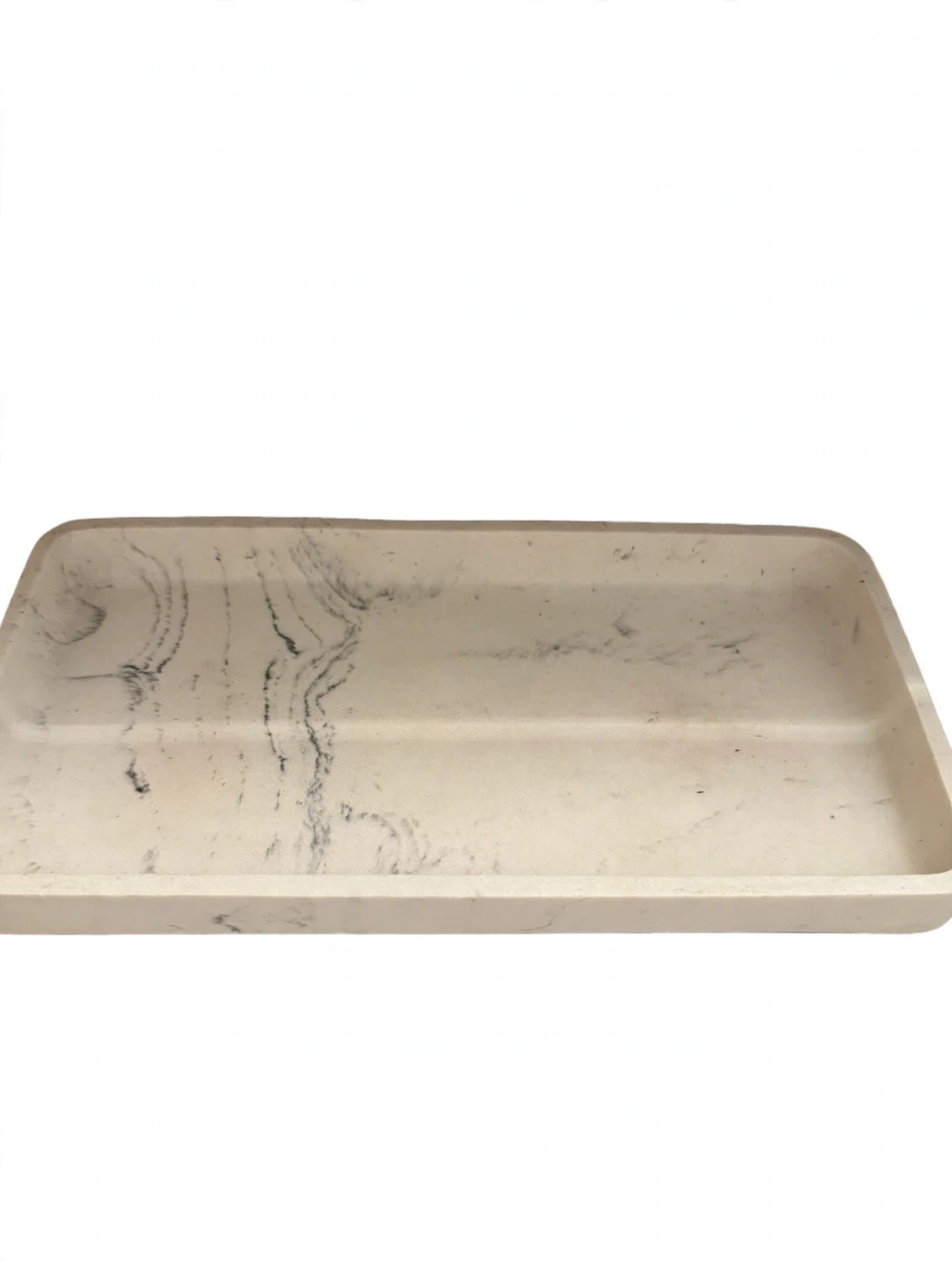 Sonoma Faux Marble Vanity Tray