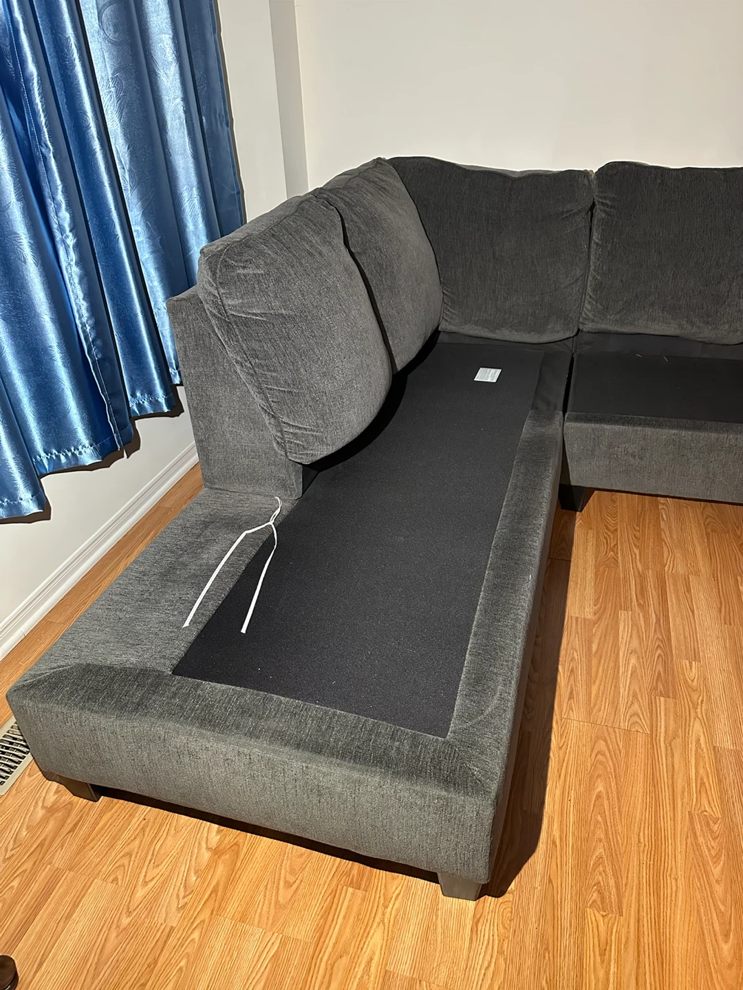 Dark grey sectional sofa from Ashley