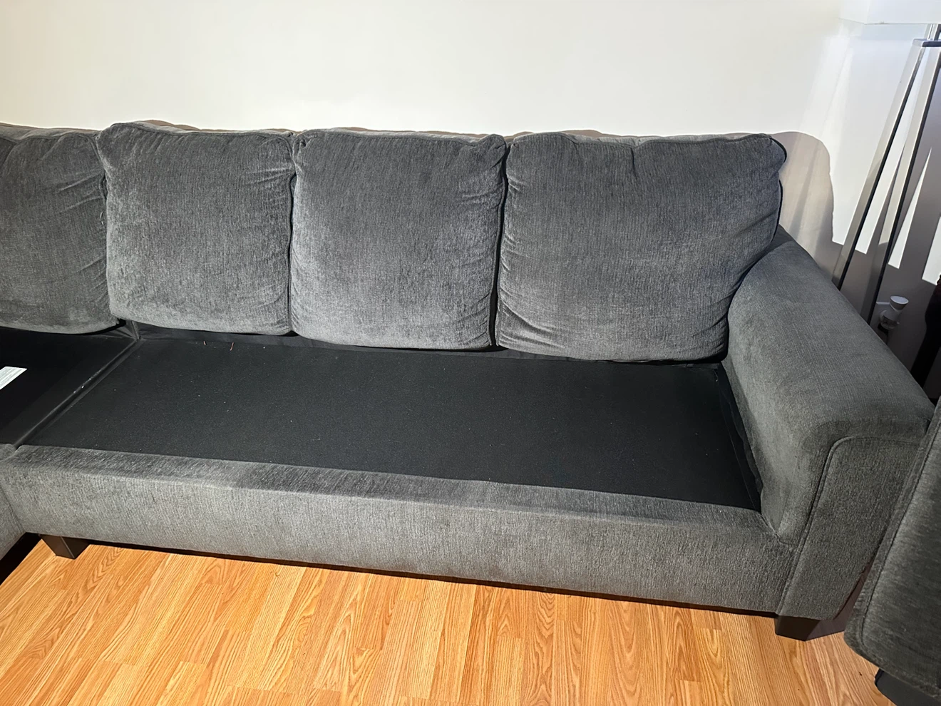 Dark grey sectional sofa from Ashley - photo 2