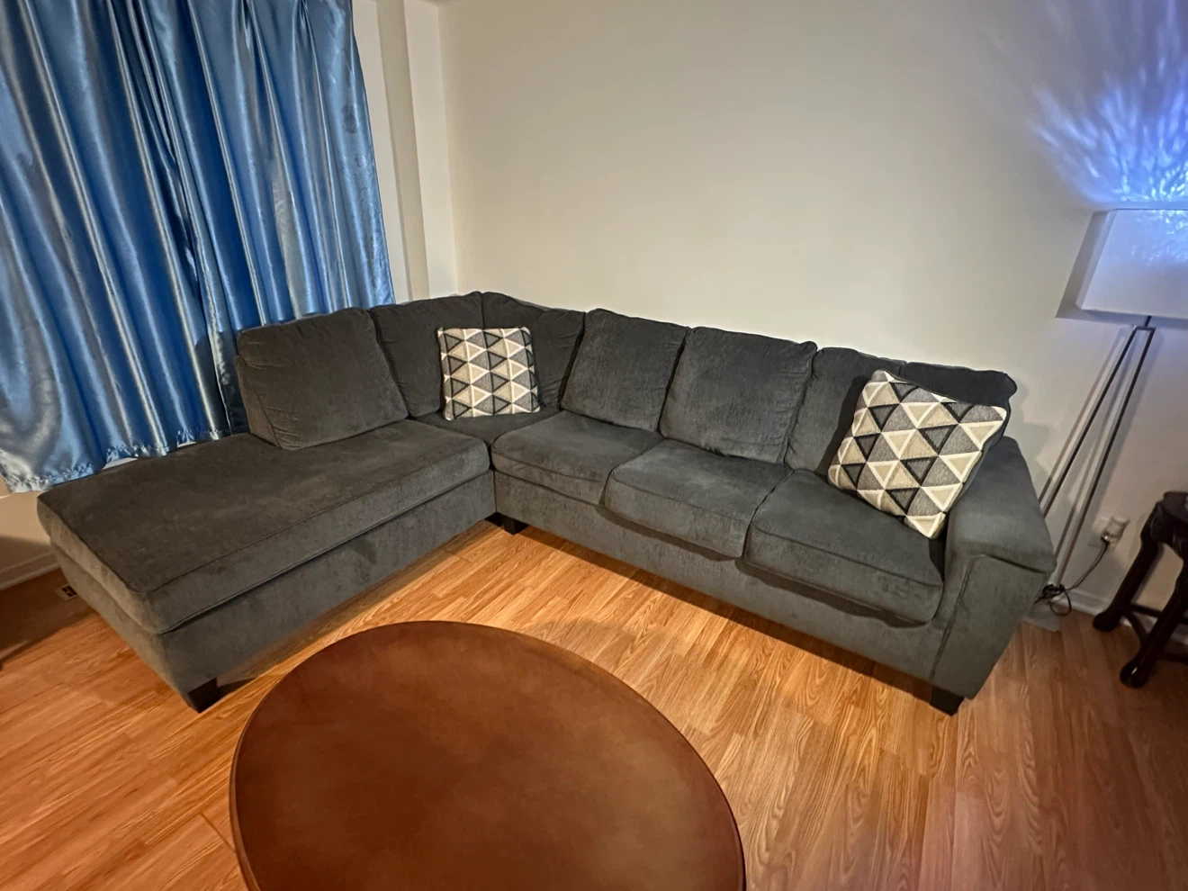 Dark grey sectional sofa from Ashley - photo 4