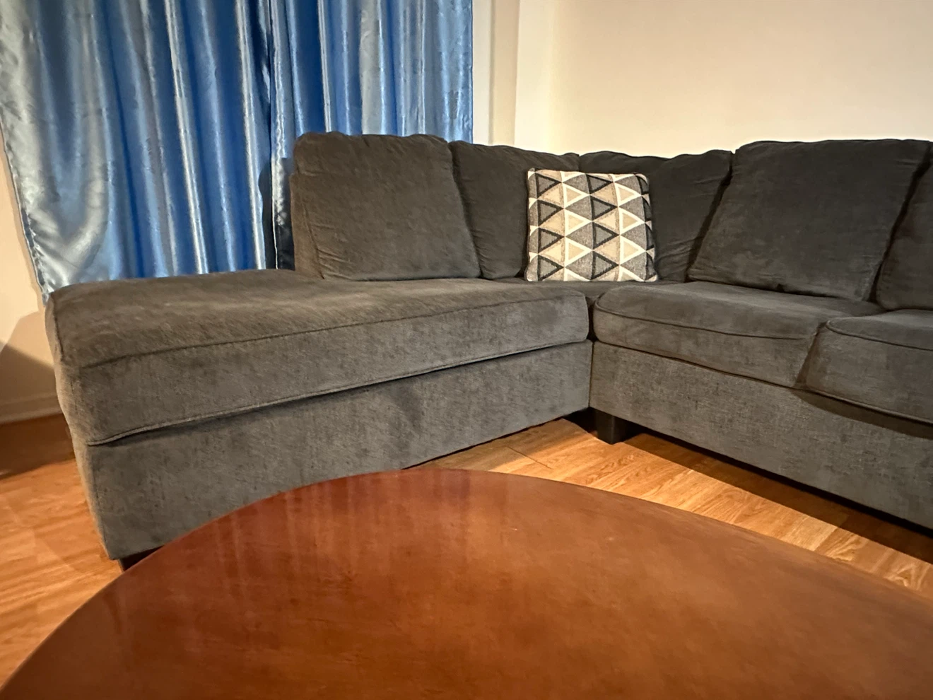 Dark grey sectional sofa from Ashley - photo 5