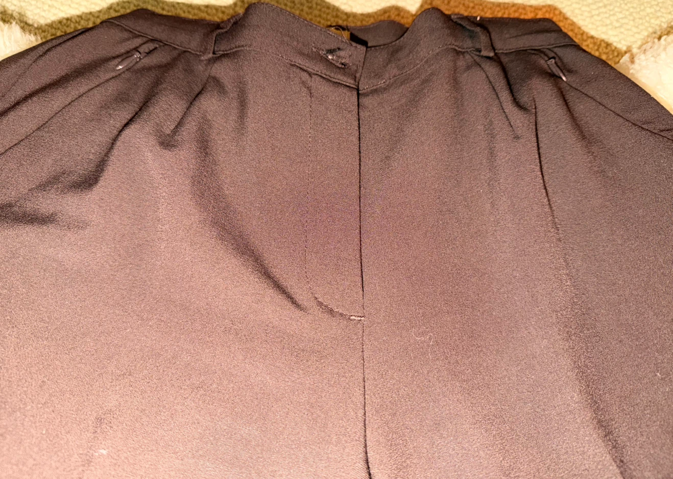 Chocolate  Brown Tailored Trousers - photo 3