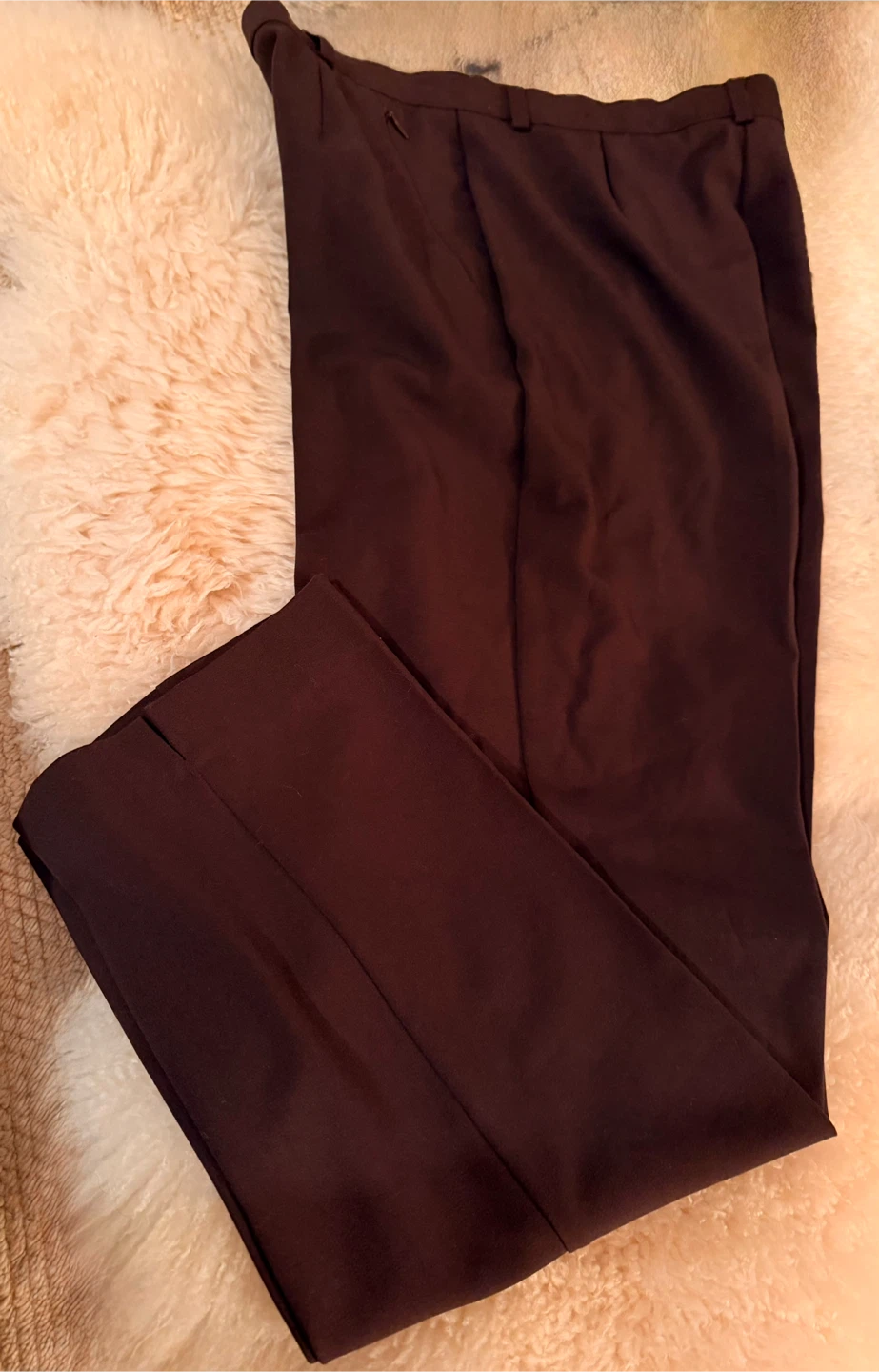 Chocolate  Brown Tailored Trousers - photo 4