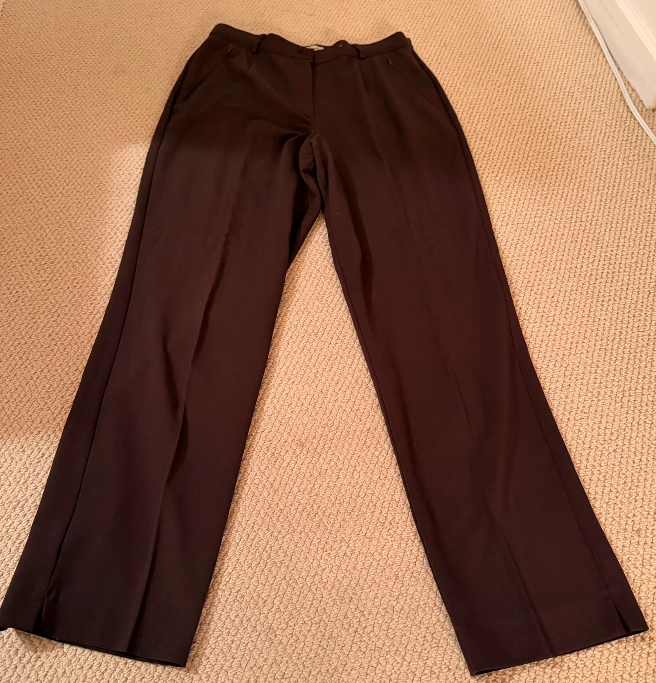 Chocolate  Brown Tailored Trousers - photo 5