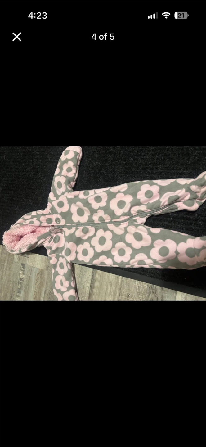 Carter's Baby Fleece Bunting - Size 3 Months