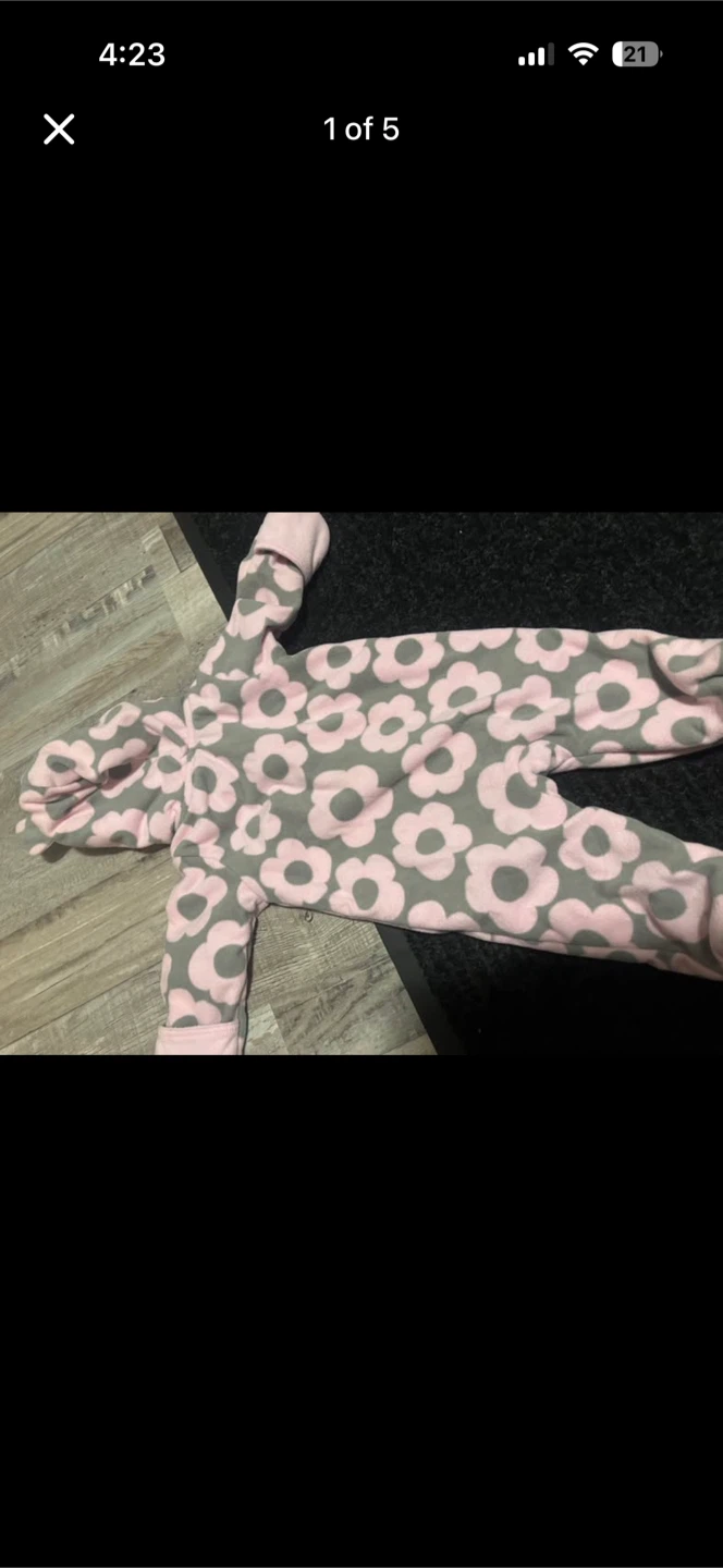 Carter's Baby Fleece Bunting - Size 3 Months - photo 3