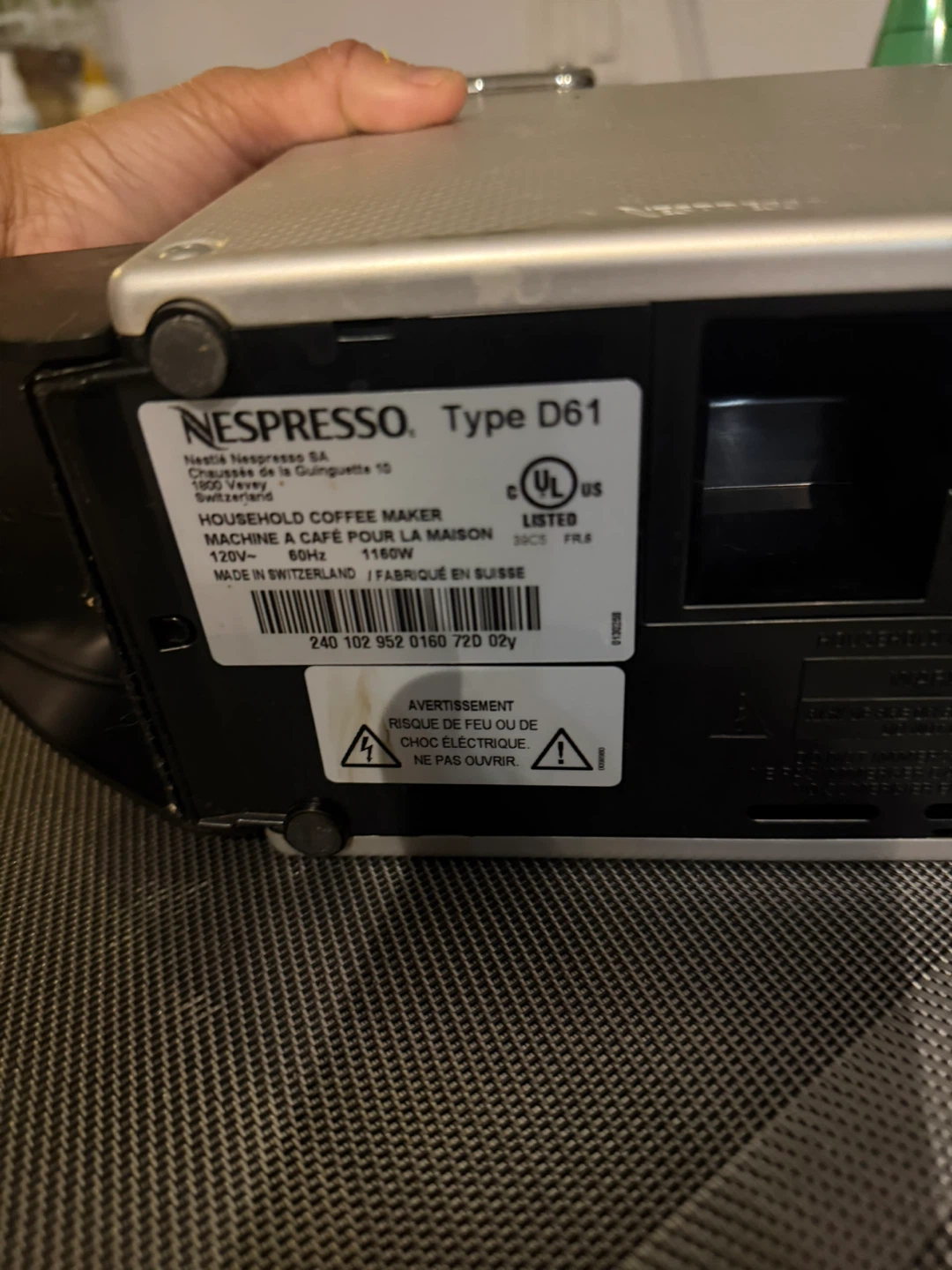 Nespresso D61 Coffee Machine - photo 2