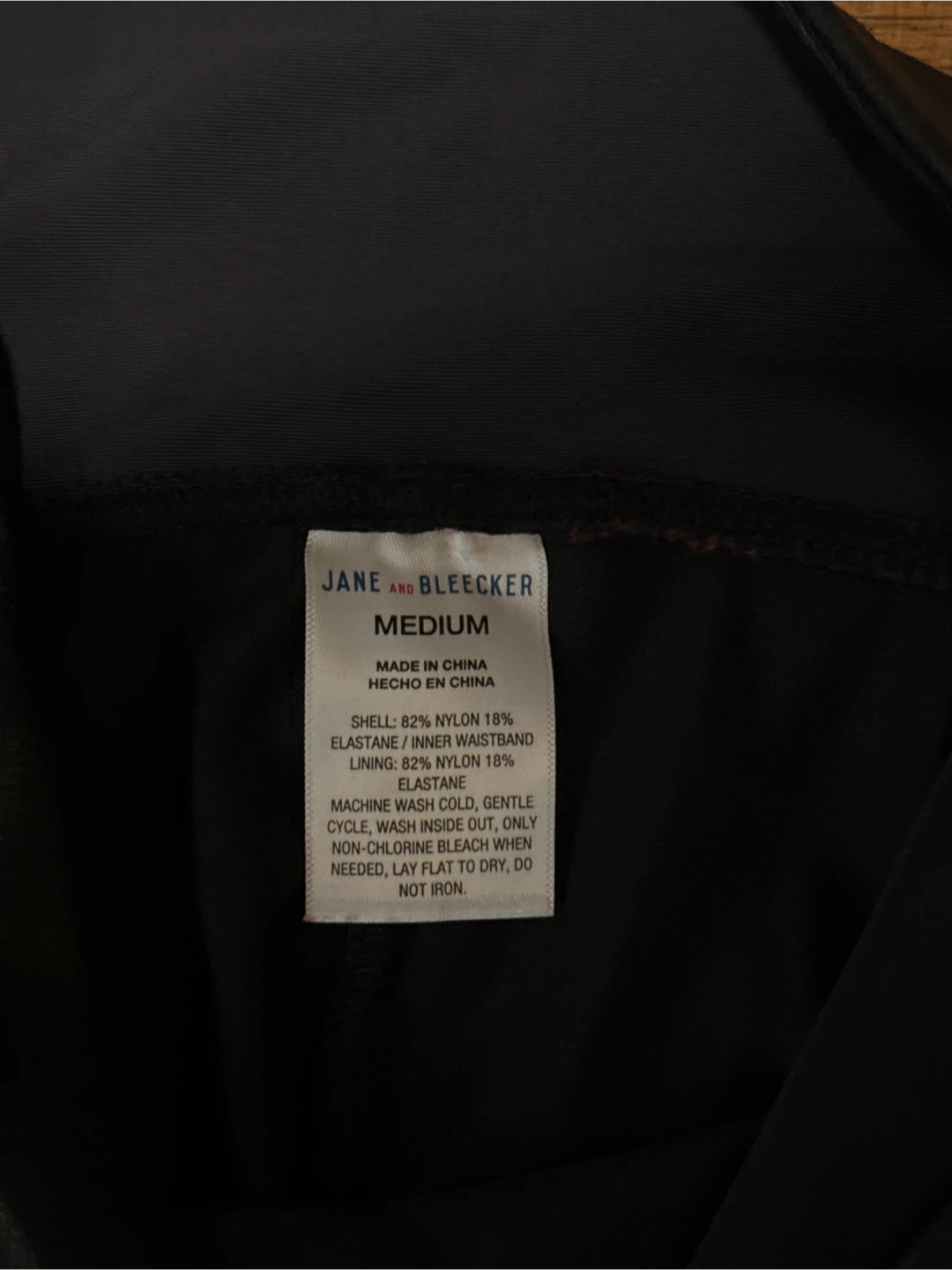 Size Medium Black Faux Leather Leggings - photo 2