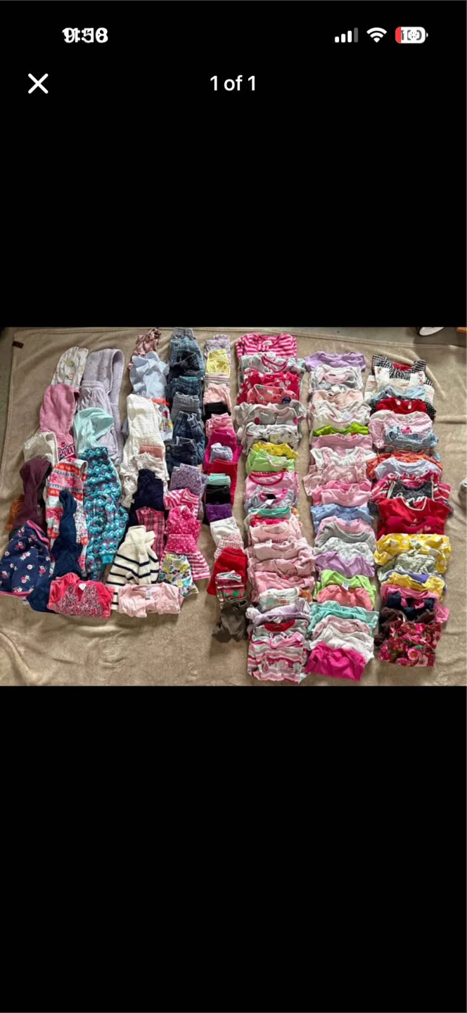 Large Baby Girl Clothing Lot 0 to 12 months