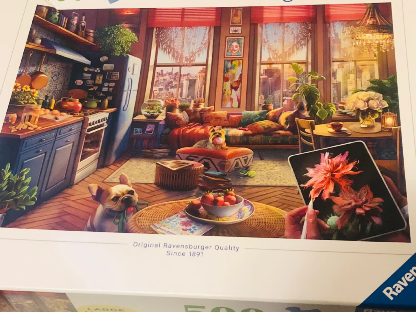 NEW Ravensburger Cozy Boho Studio 500 Piece Puzzle - photo 2
