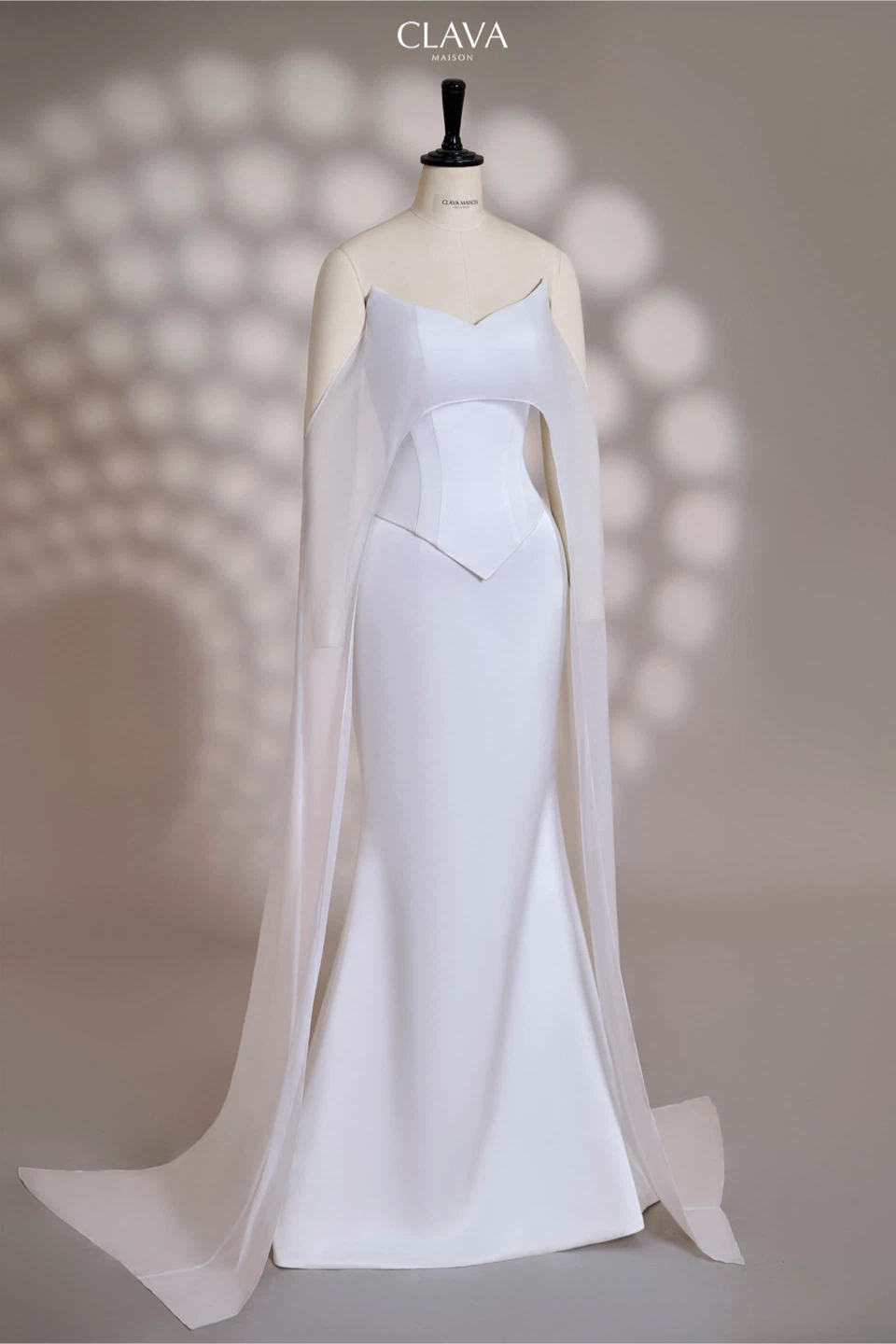 🤍 Beautiful Custom-Made Wedding Dress – Elegant & Timeless 🤍