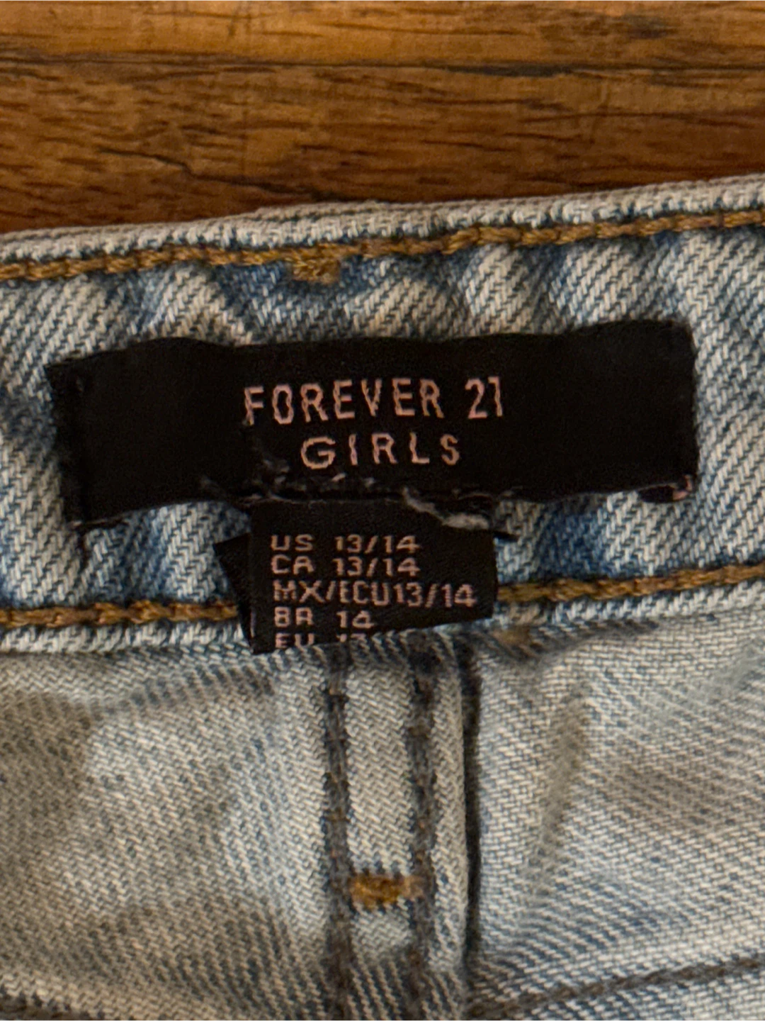 Size 13/14 Girls Distressed Jeans - photo 2