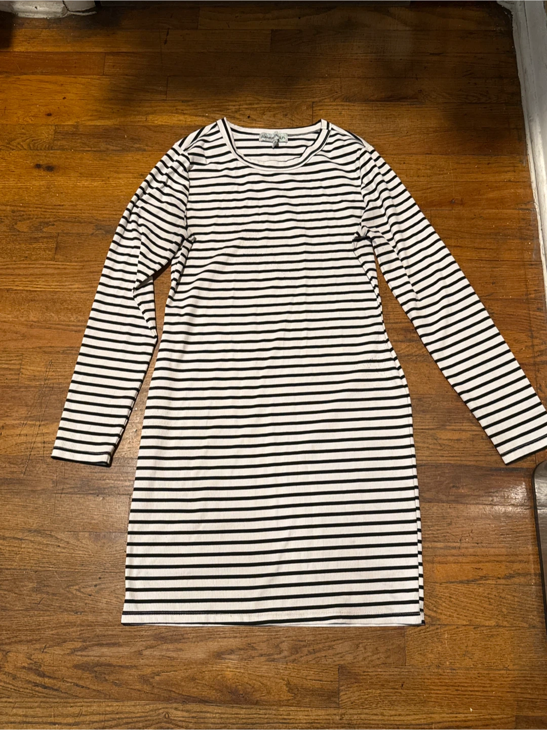 Size XL Striped Long Sleeve Dress