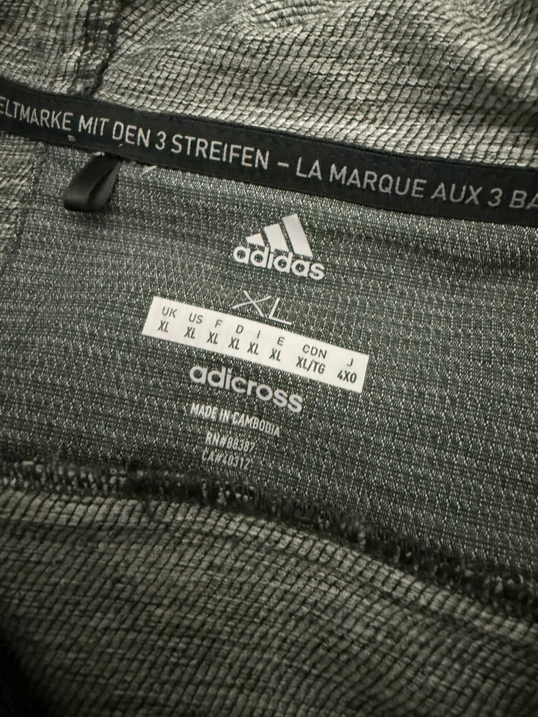 Adidas Adicross Quarter-Zip Hoodie Grey - photo 5