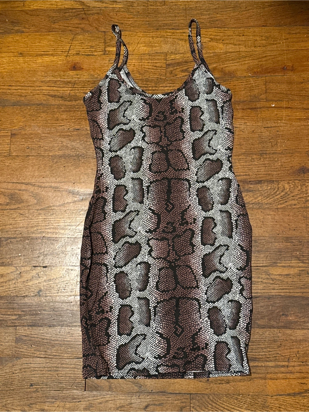 Size 0 Snakeskin Print Dress
