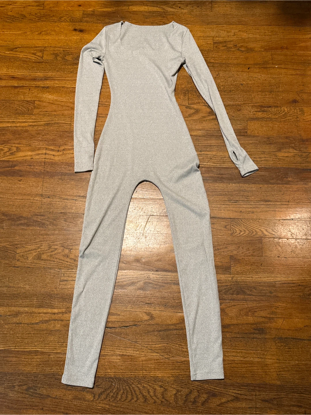 Size XS Grey Long Sleeve Jumpsuit