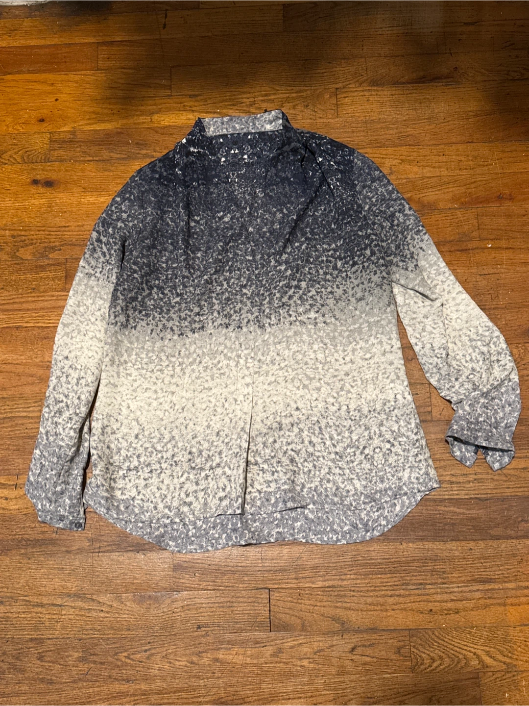 Joie Blue and White Ombre Blouse