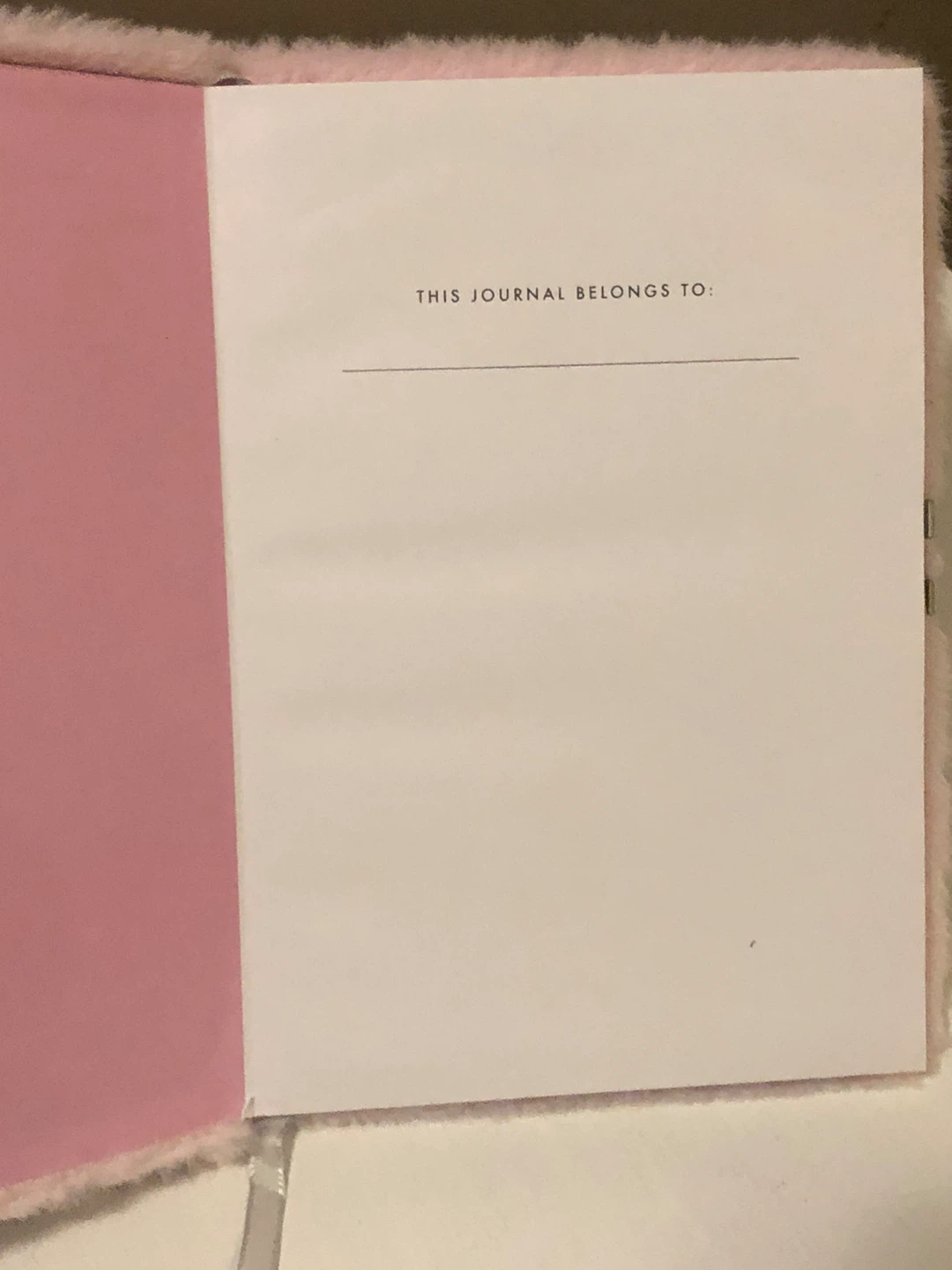 NEW Pink Unicorn Fuzzy Journal WITH pen - photo 2